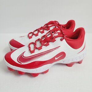 NEW Nike Alpha Huarache Elite 4 Low MCS Baseball Cleats FD6255-105 Size 9 White